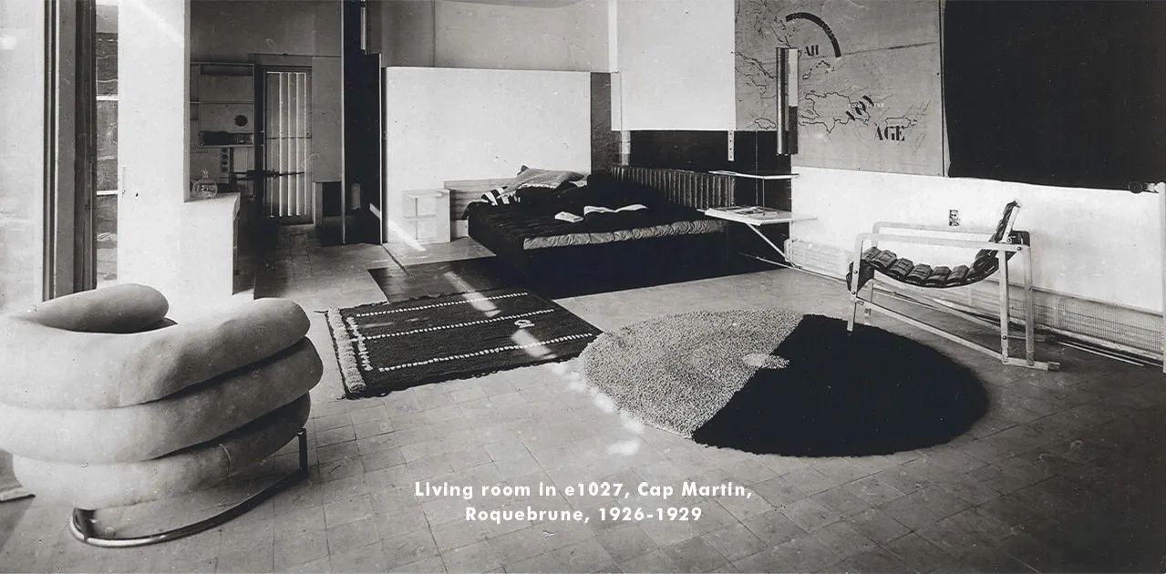 Living room in E1027, Cap Martin, Roquebrune, 1926–1929